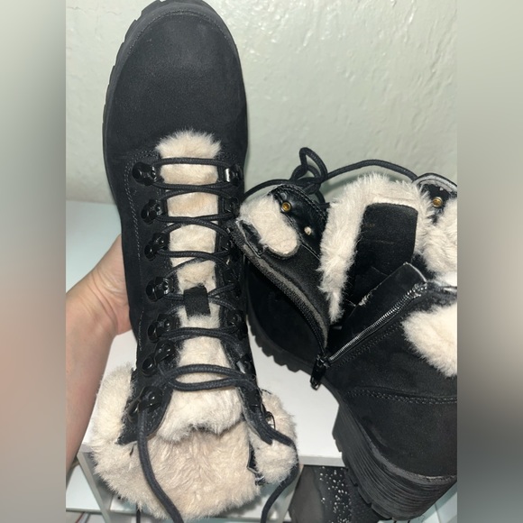 Madden Girl Black Boots - Picture 3 of 11